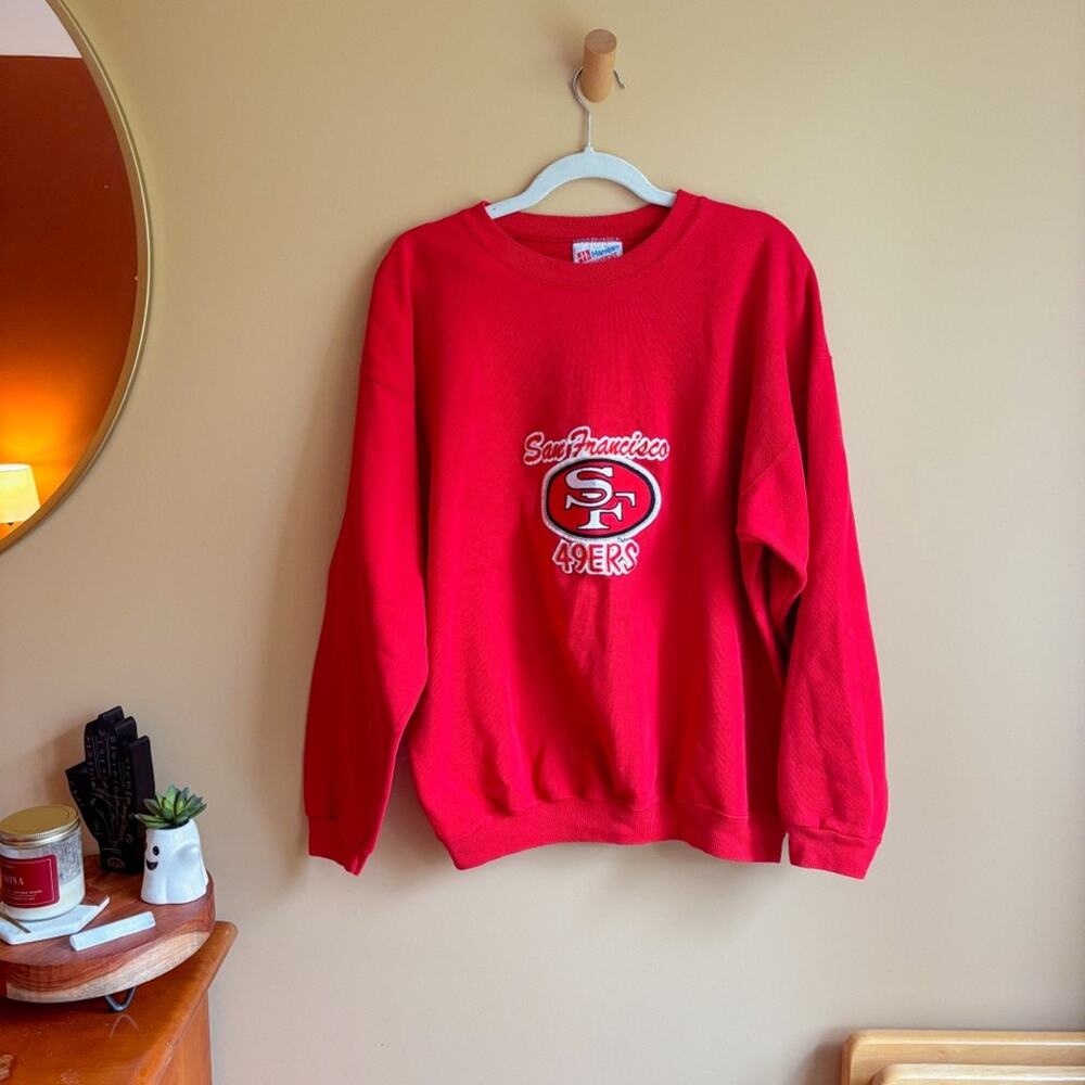 Vintage San Francisco 49ers Fleece Crewneck Sweatshirt Size L